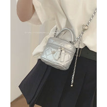 Load image into Gallery viewer, Bag Female Silver Fashion Quilted Small Handbags
