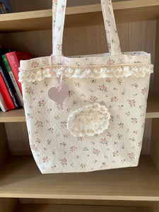 Bag Female Korean Ins Floral Fresh Bucket Bags