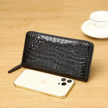 Load image into Gallery viewer, Thailand Accessible Luxury Men&#39;s Genuine Goods Texture Long Crocodile Skin
