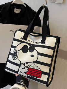 Snoopy Ins Korean-Style Student Shoulder Canvas Bag
