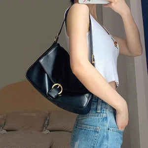 Bag 2024 New Large Capacity Underarm Bag Women Shoulder Trendy European and American Portable Shoulder Bag Retro Niche Design