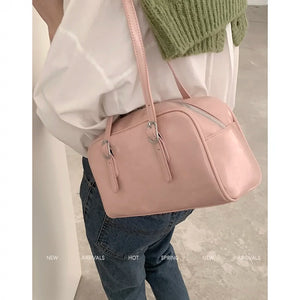 Bag Female South Korea Niche Style Pink Large Capacity Pillow Bag