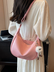 Large Capacity Bag Women's Bag 2024 New Niche Design High Sense Broadband Shoulder Messenger Bag Popular Dumpling Bag