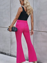 Load image into Gallery viewer, Furcal Lower Hem High Waist Fashion Pure Color Wide-Leg Casual Pants
