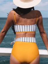 Load image into Gallery viewer, Big Sale Special Offer Stripes Print Separates Swimsuit Female 2024 Fashion Sexy Sling Vest Triangle Hot Spring Swimsuit
