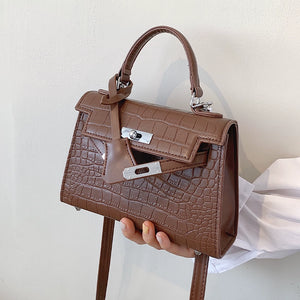 Spring Crocodile Pattern Fashion Shoulder Ins Women's Bag