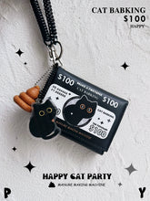 Load image into Gallery viewer, Happy Original Leather Fortune Cat Wallet K-style Student Meal Card School Card Bank Card Driver&#39;s License ID Card
