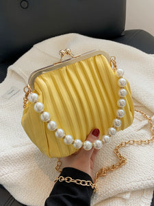 Summer Niche Style Fancy Pearl Chain Crossbody Bag