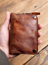 Load image into Gallery viewer, Retro Men&#39;s Genuine Leather Vertical Fancy Creative Wallet
