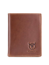 Load image into Gallery viewer, Captain First Layer Cowhide Men Retro Vertical One-Piece Wallet
