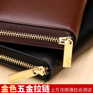 SEPTWOLVES Youth Trendy Korean Style First Layer Cowhide Wallet