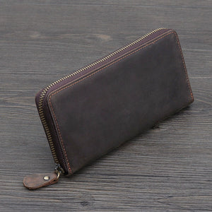 Trendy Vintage First Layer Cowhide Handmade Men's Wallet