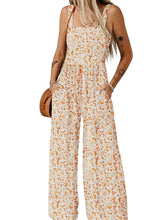 Load image into Gallery viewer, 2024 Spring New Sleeveless Jumpsuit Women&#39;s European and American Fashion All-Match Print Multi-Pocket Wide Leg Personality Trousers
