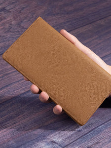 HUAHU Men's Leather Ultra-Thin ID Holder Card Holder