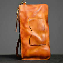 Load image into Gallery viewer, Vegetable Tanned Genuine Leather Retro Large Capacity Long Wallet
