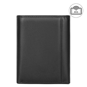 Men's Retro First Layer Cowhide Wallet-Fold RFID Bag