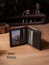 Load image into Gallery viewer, Wallet Genuine Leather Creative Gift Hand Made Retro Men DIY
