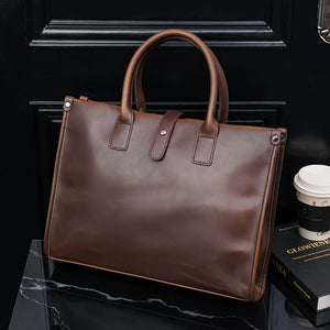 New Business Casual Men's Bag File Bag Korean Men's Bag Casual Retro Shoulder Bag Messenger Bag Youth Handbag