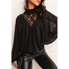 Load image into Gallery viewer, Autumn Black Pullover Stylish Easiest for Match Tops Lace
