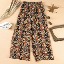 Load image into Gallery viewer, 2024 Fashion Printed Black High Waist Loose Pants Women&#39;s Fall and Winter New Arrival Fashion Women&#39;s Floral Women&#39;s Casual Pants
