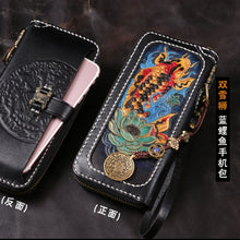 Load image into Gallery viewer, Aipiyi Men&#39;s Jiugong Snow Lion Wallet Zipper Handbag
