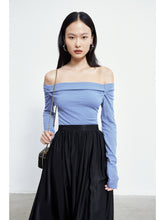 Load image into Gallery viewer, Buckthorn off-Shoulder Knitted Slim-Fit Slimming Bottoming Shirt
