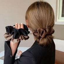 Load image into Gallery viewer, Newest Korean Woman Big Elegant Silk Elastics Hair Band Solid Color Scrunchies Hair Ties Ladies Ponytail Hold Hair Accessories
