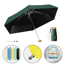 Load image into Gallery viewer, Mini Pocket Folding Umbrella Rain Small Fashion Women Men Parasol Girls Anti-UV Waterproof Windproof Portable Travel Umbrella
