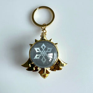 Genshin Impact Trinket Mondstadt Liyue Sumeru Fatui Vision Of God Keychains Anime Accessories Bag Pendant Key Rings High Quality