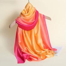 Load image into Gallery viewer, Popular 2023 Style Beach Bandanna New Design Square Silk Scarf Luxury Sunscreen 180X90CM Scarves Women The Four Seasons Shawls
