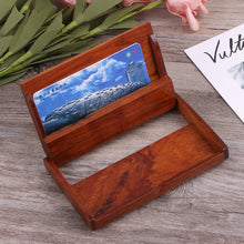 Load image into Gallery viewer, Wooden Credit Card Holder Protector Men Women Wallet Cards Storage for Case
