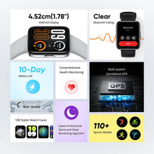 Load image into Gallery viewer, Global Version realme Watch 3 Pro Smart Watch Heart Rate SpO2 1.78&quot; 4.52cm Display GPS 345mAh Battery Bluetooth 5.3 Smartwatch
