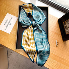 Load image into Gallery viewer, Luxury Long Silk Scarf Female Animal Horse Print Thin Narrow Scarf Bag Hair Band Ribbon Scarfs Women Neckerchief
