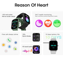 Load image into Gallery viewer, For Xiaomi Huawei Samsung 1.83 Inch Bluetooth Call Smartwatch Men Support 120 Sport 2023 New Women Rotary Keys Smart Watch +Box
