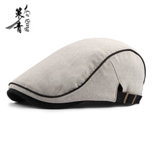 Load image into Gallery viewer, Men Women Cotton Flat Cap Summer Scally Ivy Gatsby Newsboy Beret Driver Cabbie Hunting Hat
