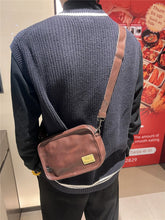 Load image into Gallery viewer, New Minimalist Fashion Men Shoulder Bag Casual Youth Ins Internet Celebrity Crossbody Bag Trendy Soft Leather Phone Holder for Backpack
