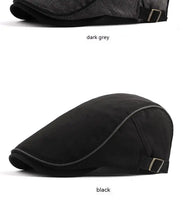 Load image into Gallery viewer, Men Women Cotton Flat Cap Summer Scally Ivy Gatsby Newsboy Beret Driver Cabbie Hunting Hat
