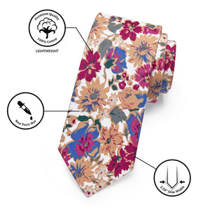 Men Fashion Slim Floral Necktie for Man Business Tuxedo Dress Wedding Luxury Pocket Square Clip Set Men's Classic Tie YourTies