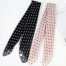 Load image into Gallery viewer, Women Fashion Chiffon polka Dot Scarf Thin Breathable Lightweight Lady Head Neck Square Scarf Ties Bands Neckerchief Shawls
