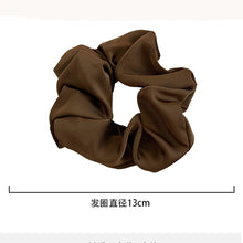 Load image into Gallery viewer, Newest Korean Woman Big Elegant Silk Elastics Hair Band Solid Color Scrunchies Hair Ties Ladies Ponytail Hold Hair Accessories
