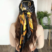 Load image into Gallery viewer, 90*90CM Shawls Fashion Beach Sunscreen Silk Scarves 2023 Europe And America Kerchief Popular Print Square Bandannas
