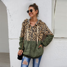 Load image into Gallery viewer, Autumn Winter Leopard Sweatshirts Women 2022 Long Sleeve Hooded Hoodies Casual Zipper Thick Hoodie Top Warm Coat Polerones Mujer
