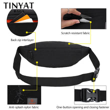 Load image into Gallery viewer, TINYAT New Men Casual Waist Pack Bag Brand Canvas Shoulder Fanny Packs Women Belt Bag Pouch For Money Phone Black Bum Hip Bag
