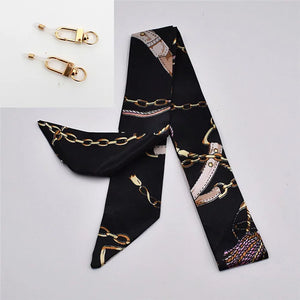 Silk Scarf Straps Scarf Glasses Chain For Women Fashion Bohemia Colorful Printing Mask  Sunglsses Lanyard Jewelry Accessories