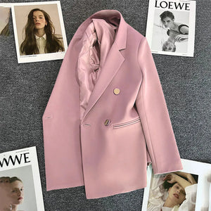 Office Blazers For Women 2023 Casual Fashion Long Sleeve New White Black Single Button Jackets Coats Blazer