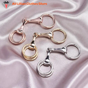 Hot Women Shawl Ring Clip Scarves Fastener Crystal Silk Scarf Buckle Brooch Wedding Fashion Jewelry Female Classic Gift