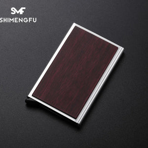 Hot Carbon Fiber Credit Card Holder Wallet New Design Minimalist Rfid Blocking Slim Metal Cardholder Anti Protect Clip for Men