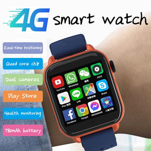 New Android9.0 Smart Watch GPS Positioning 4g Children Video Call Mobile Phone Dual Camera Recording Wifi Internet Boy Girl Gift