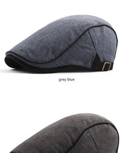 Load image into Gallery viewer, Men Women Cotton Flat Cap Summer Scally Ivy Gatsby Newsboy Beret Driver Cabbie Hunting Hat
