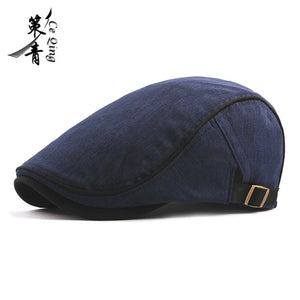 Men Women Cotton Flat Cap Summer Scally Ivy Gatsby Newsboy Beret Driver Cabbie Hunting Hat